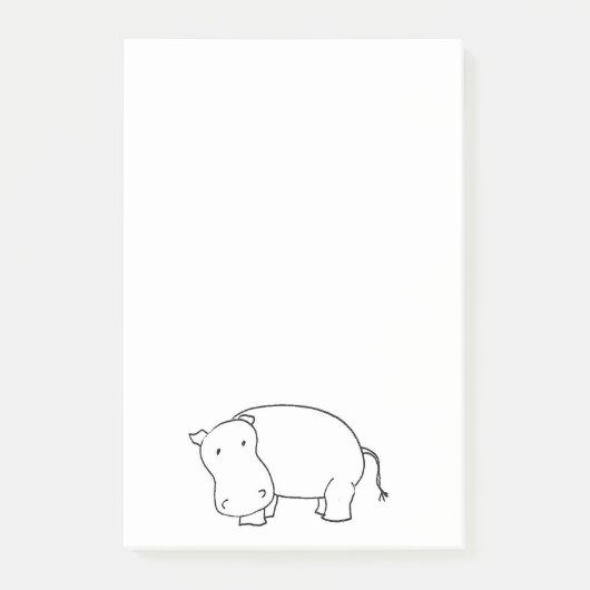 カバのポスト・イット ポストイット (正面)