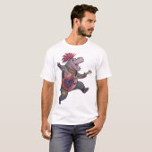 カバのロックスター Tシャツ (正面フル)