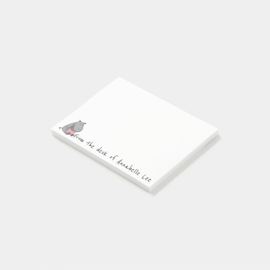 カバの助手 ポストイット (アングル)