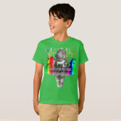 カバの宇宙使命の宇宙飛行士 Tシャツ (正面フル)