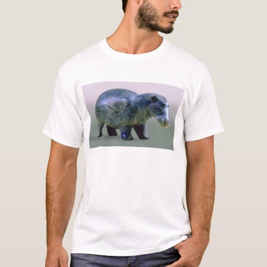 カバの小像 Tシャツ (正面)