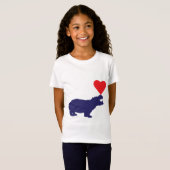 カバの愛 Tシャツ (正面フル)