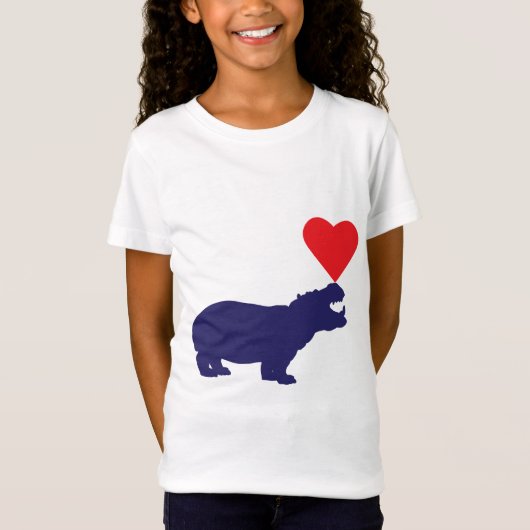 カバの愛 Tシャツ (正面)