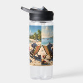 カバの時間:ビーチサイドカクテルと楽しい時間、 ウォーターボトル (右面)