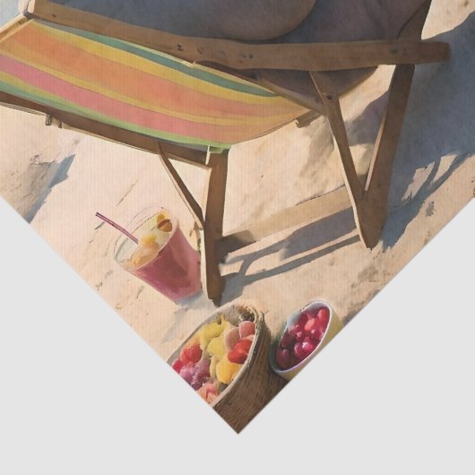 カバの時間:ビーチサイドカクテルと楽しい時間、 薄葉紙 (詳細)