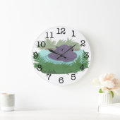 カバの池 ラージ壁時計 (ホーム)