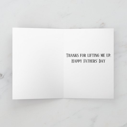 カバの父の日のしゃれカード カード (内部)