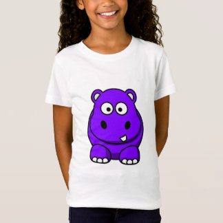 カバの紫色 Tシャツ