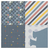 カバの詐欺師のキルト ファブリック (クローズアップ)