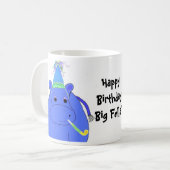 カバの誕生日 お誕生日おめでとう コーヒーマグカップ (正面左)