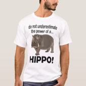 カバの面白いカバTシャツ Tシャツ (正面)