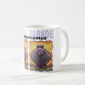 カバの頭と尾 コーヒーマグカップ (正面右)