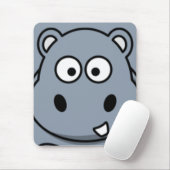 カバの顔 マウスパッド (マウス)