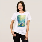 カバの魔法の池の草原 トライブレンドＴシャツ (正面全面)
