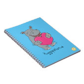 カバはバレンタインデーのノートを抱き締めます ノートブック (右側)