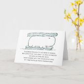 カバサンドイッチユーモアのあるな挨拶状 カード (黄色い花)