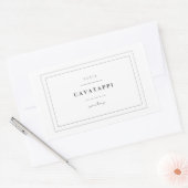 カバタッパスタフードラベルシール 長方形シール (封筒)