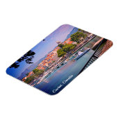 カバットザタウンホリディポストカードのクロアビュー マグネット (左側)