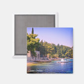 カバットークロアチアビューオブビーチホリデイ マグネット (正面/裏面)