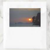 カバットークロアビューオブサンセットホリデイ 長方形シール (バッグ)