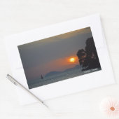 カバットークロアビューオブサンセットホリデイ 長方形シール (封筒)