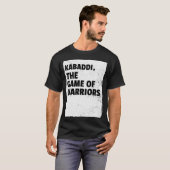 カバディの戦士のゲーム 少年 レトロ Tシャツ (正面フル)