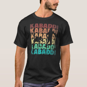 カバディインディアンスポーツシルエット Tシャツ