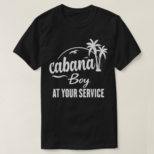 カバナの男の子のサービスおもしろい夏のTシャツ Tシャツ (デザイン正面)