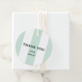 カバナストライプシーグリーンブライダルシャワー フェイバータグ (インサイチュ)