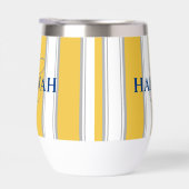 カバナストライプモノグラムインイエロー (右面)