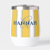 カバナストライプモノグラムインイエロー (正面)