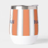 カバナストライプモノグラムインオレンジ (左面)