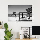 カバナバイザビーチ – ラベディーハイチ2012 BW 3534 ポスター (ホームオフィス)