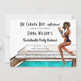 カバナボーイバチェロレッテウィークエンド招待状 招待状