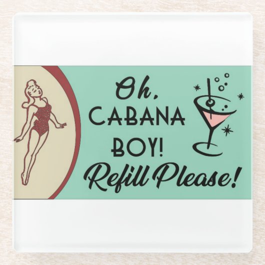 カバナボーイ ガラスコースター (正面)