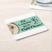 カバナボーイ スクエアペーパーコースター (アングル)