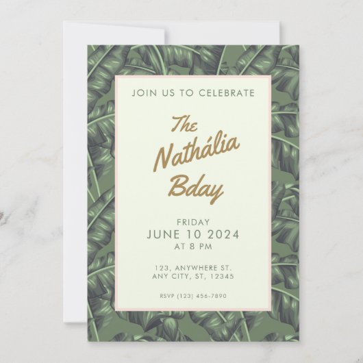 カバナ 招待状 (正面)