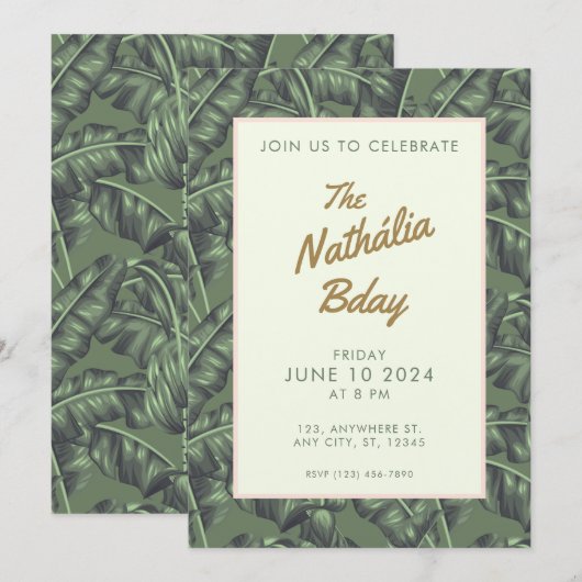 カバナ 招待状 (正面/裏面)