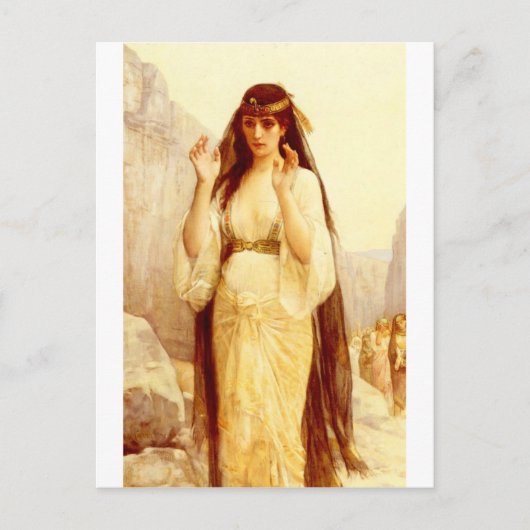 カバネルアレクサンドレThe Daughter Of Jephthah 1879 ポストカード (正面)