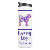 カバプーかわいいドッグシルエットPPY&B タンブラー (回転右)