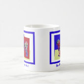 カバプーかわいい犬のシルエットTRBY父の日 コーヒーマグカップ (中央)