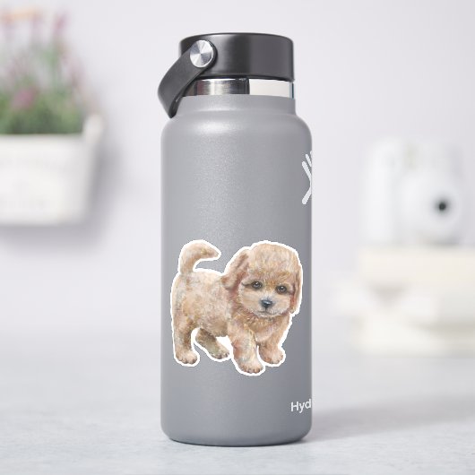 カバプー子犬のステッカー シール (HydroFlask)