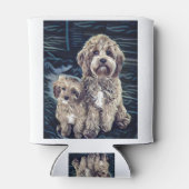 カバプー犬かわいい可愛い 缶クーラー (裏面)