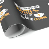 カバプー犬のオーナーコーヒー豆飲み器 ラッピングペーパー (ロールコーナー)