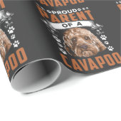 カバプー犬の親かわいい子犬の所有者 ラッピングペーパー (ロールコーナー)