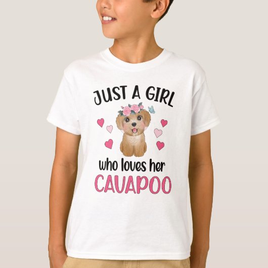 カバプー犬ガール犬の恋人カバプー母 Tシャツ (正面)