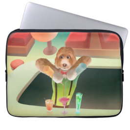 カバプー犬バーテンダー用意カクテルバンダナ ラップトップスリーブ