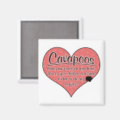 カバポの前足は犬のユーモアをプリント マグネット (正面/裏面)