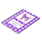 カバポキスかわいいドッグシルエットPPY&B ノートブック (左側)