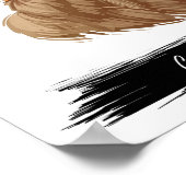 カバポドッグポートレート | カスタムペットポートレートプリント ポスター (角)